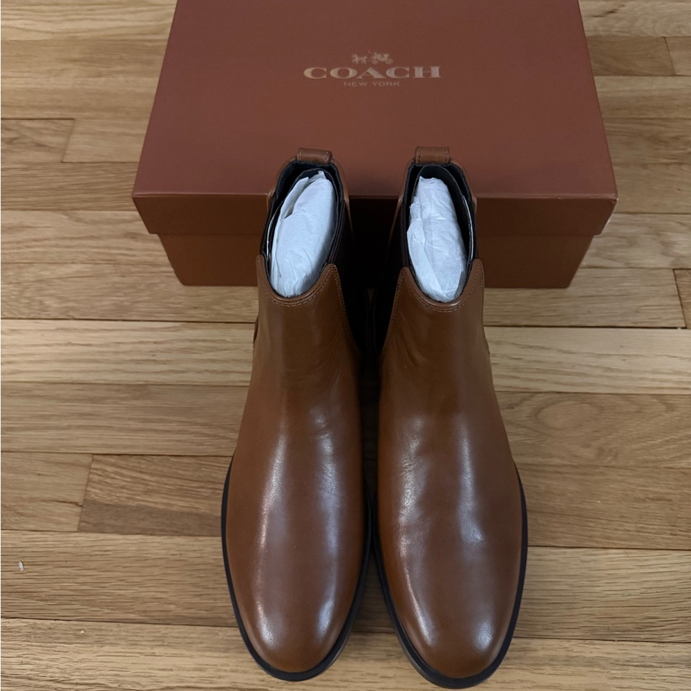 Coach Brown Leather Chelsea Boots - Picture 14 of 14
